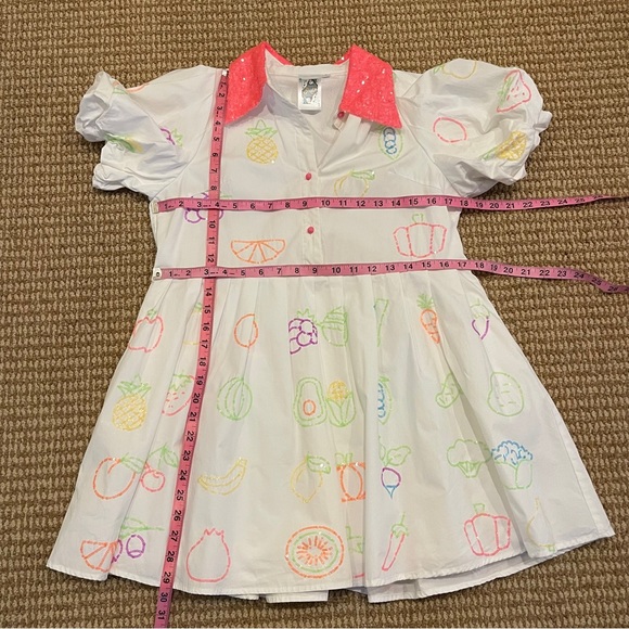 Queen of Sparkles Neon Fruit Dress Small - Picture 10 of 14